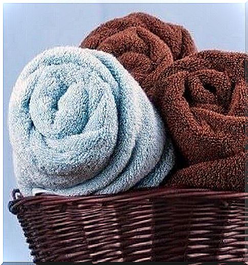 Roll the bath towels instead of folding them