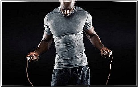 Benefits of skipping rope such as stimulating blood circulation