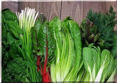 Green leafy vegetables