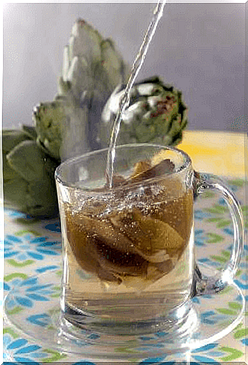 Artichoke tea for inflammation of the liver