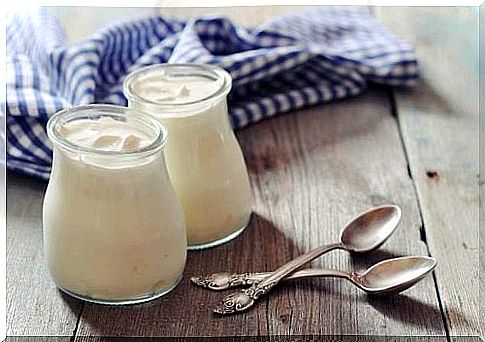 Natural homemade yogurt easy to prepare