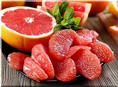 Fresh grapefruit