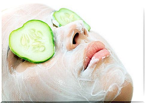 Girl doing exfoliation treatments