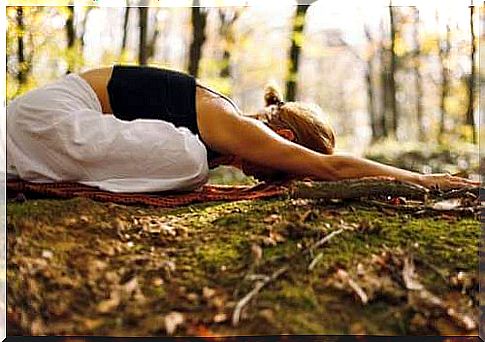 Woman doing yoga